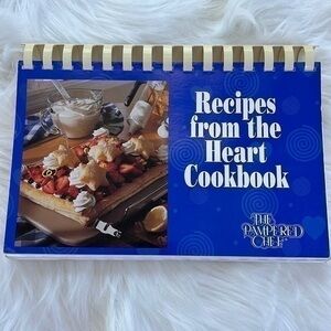 The pampered chef recipe from the heart cookbook Soft cover book